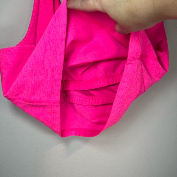 Beyond Yoga Spacedye Lost Your Mind Crop One Shoulder Tank Top Hot Pink Sz Large - Picture 9 of 15